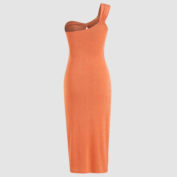 Cider One Shoulder Midi Dress XS - Picture 2 of 4